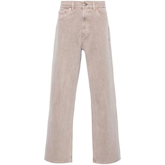 Relaxed Fit Straight Leg Denim Pants