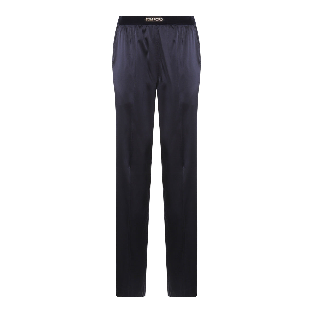 Navy Silk Pj Pants