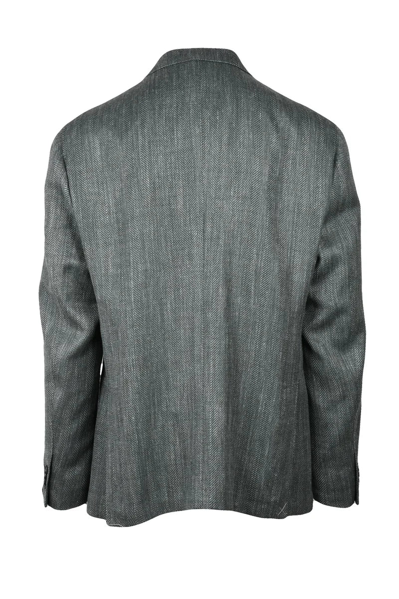 Jacket Wool Silk Linen - Sage Green