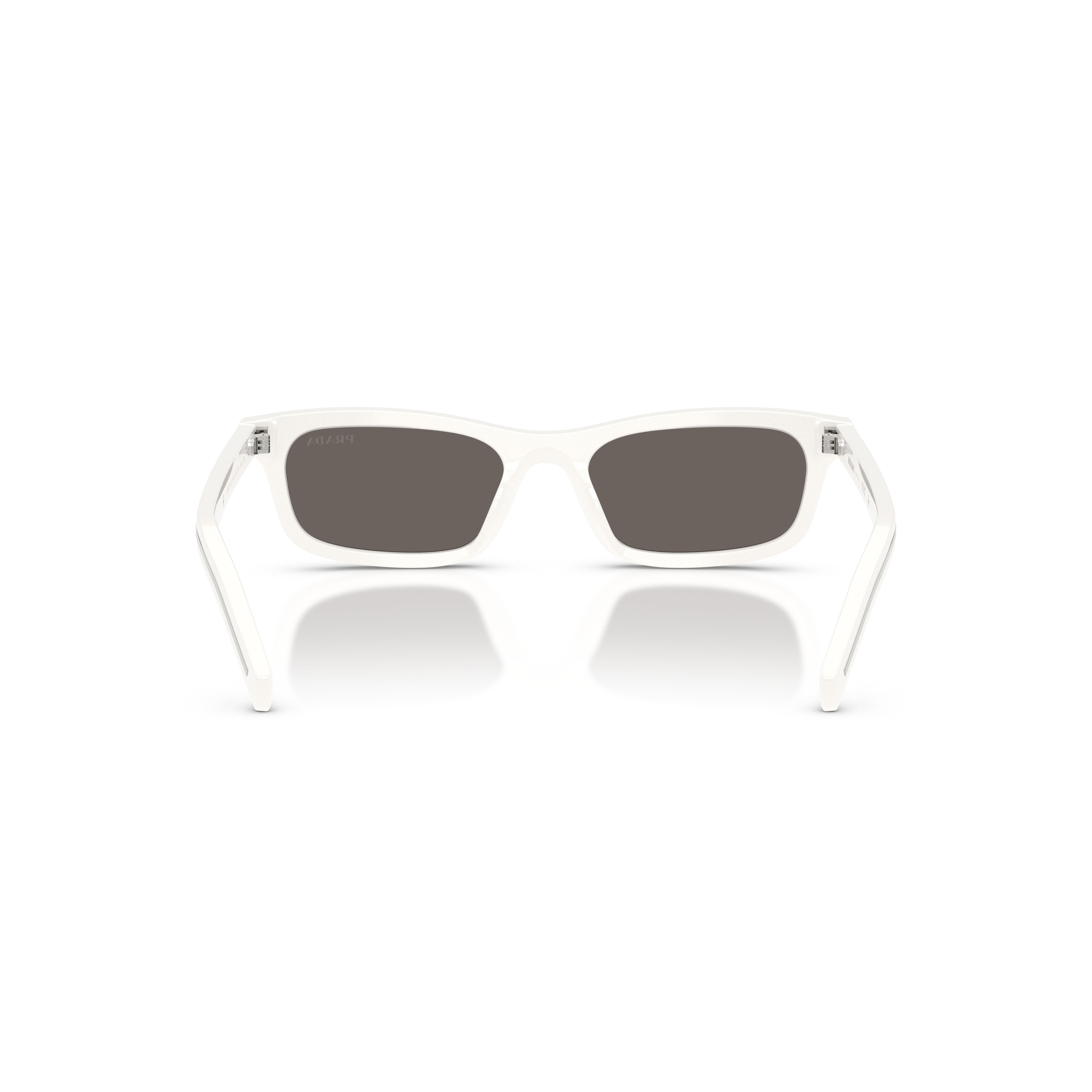 0pr D05s Glossy White Acetate Sunglasses