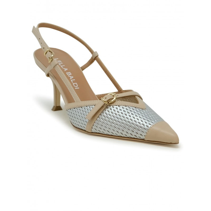 Le2597 Silver Leather Sandals