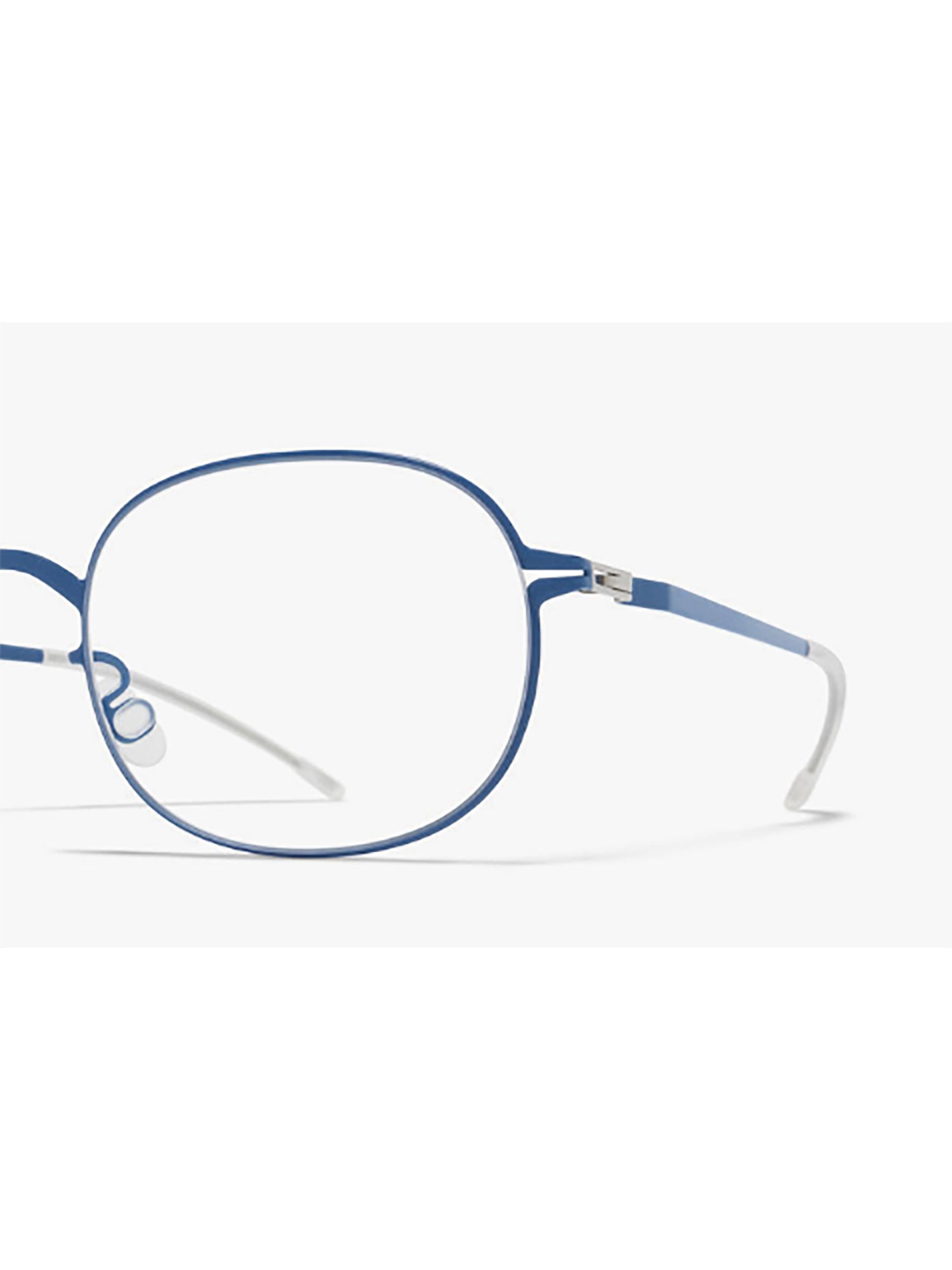 Solea Minimalist Blue Oval Sunglasses