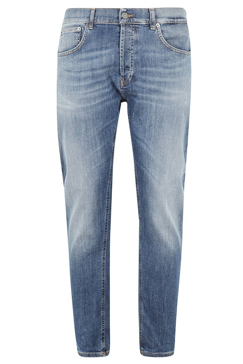 Dian Mid-Rise Blue Stretch Denim Jeans