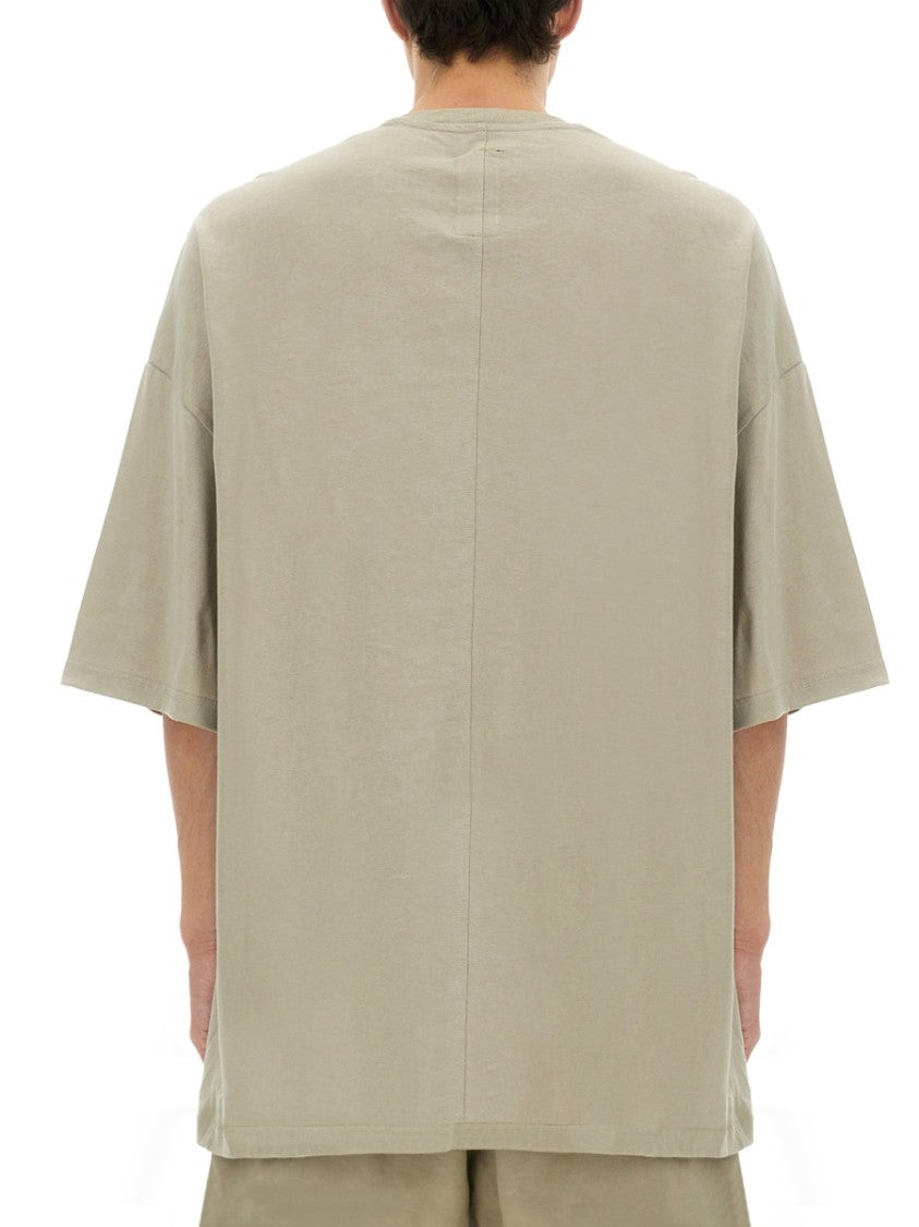 Relaxed Fit Cotton Tee With Contrasting Text