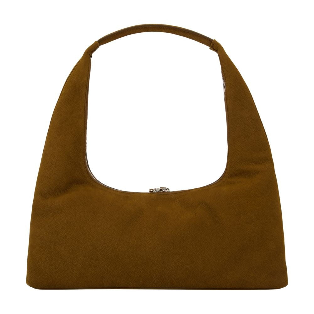 Large Shoulder Bag - Leather - Brown