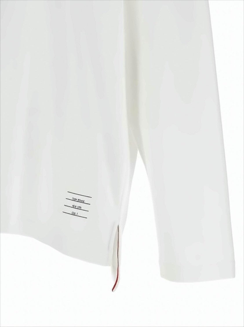 Long-Sleeve Cotton T-Shirt with Signature Stripe Details