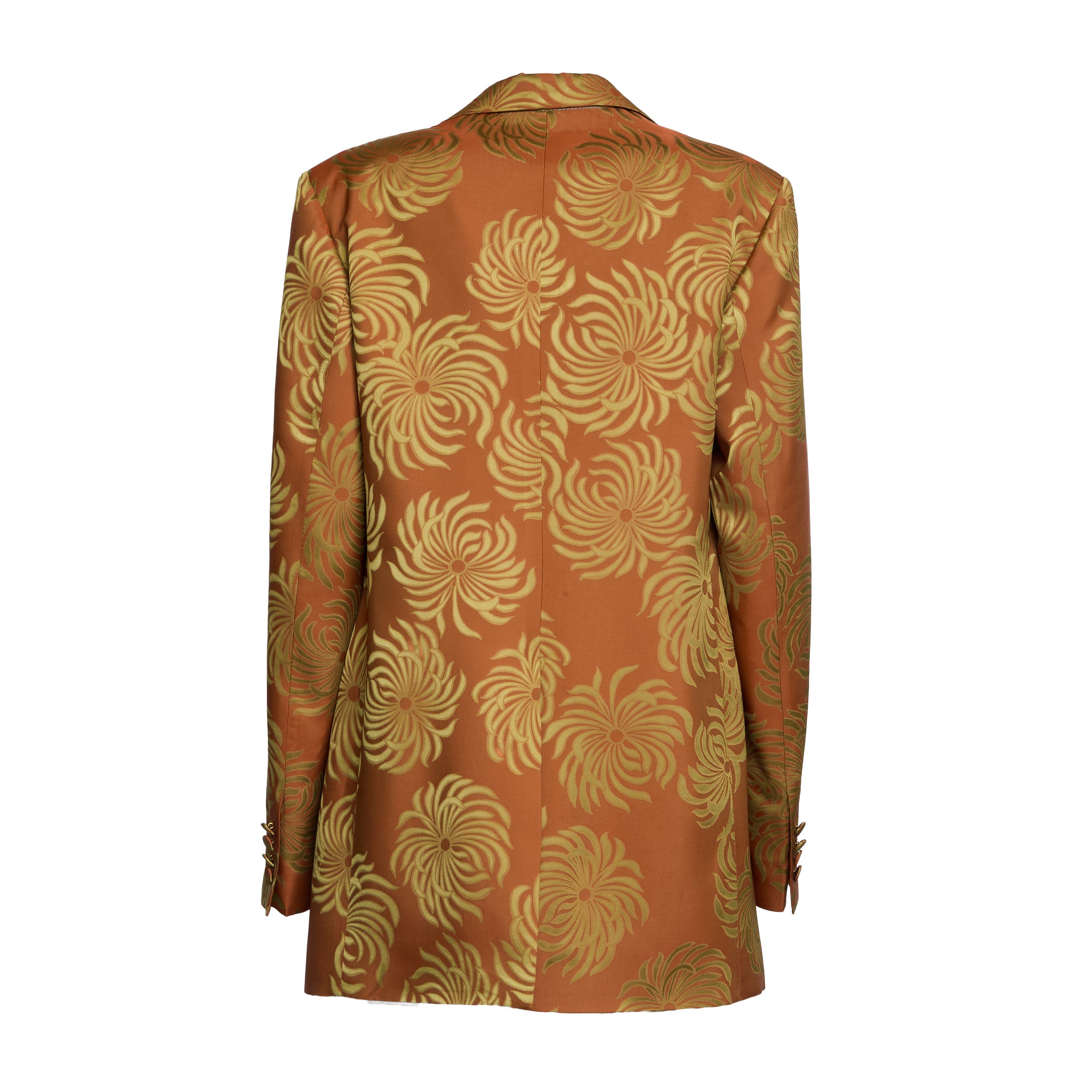 Single-Button Floral Jacquard Blanchet 2140 Jacket