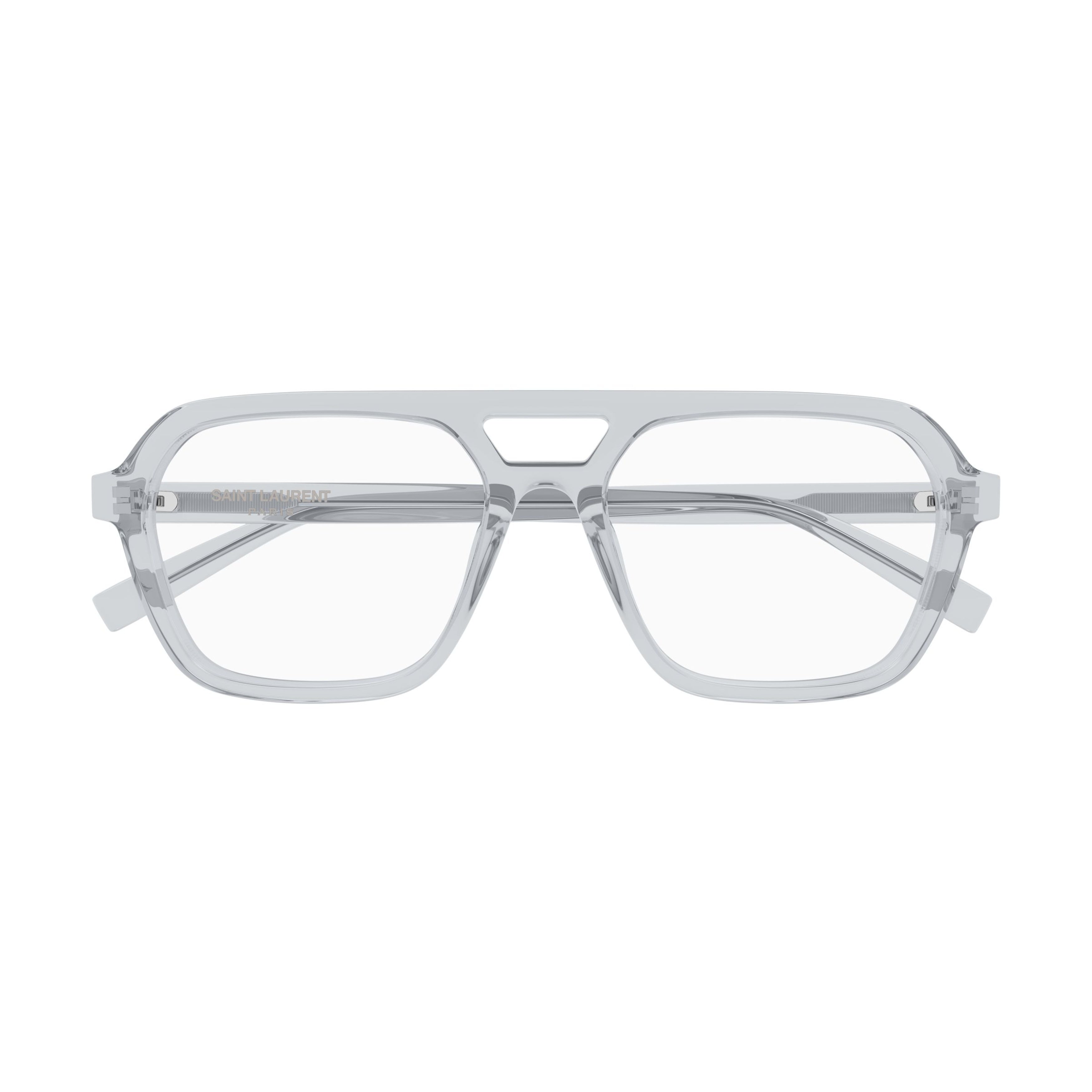 Geometric Frame Eyeglasses With Double Bridge Design