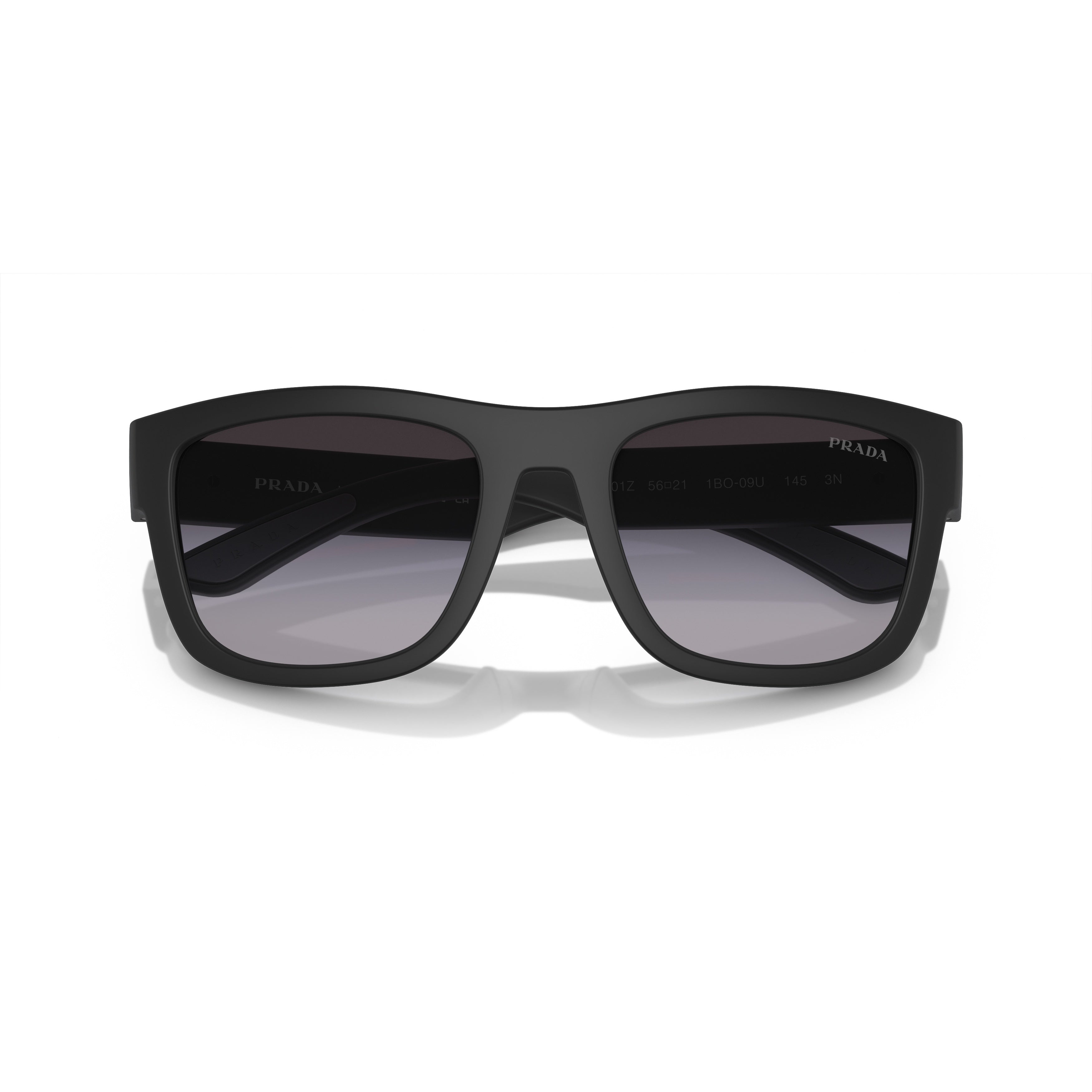 0ps 01zs Rectangular Matte Black Sunglasses