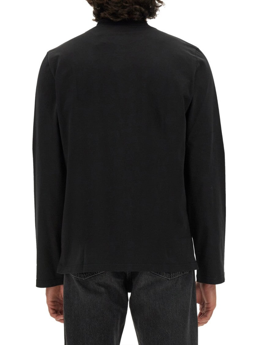 Black T-Shirt With Subtle Logo