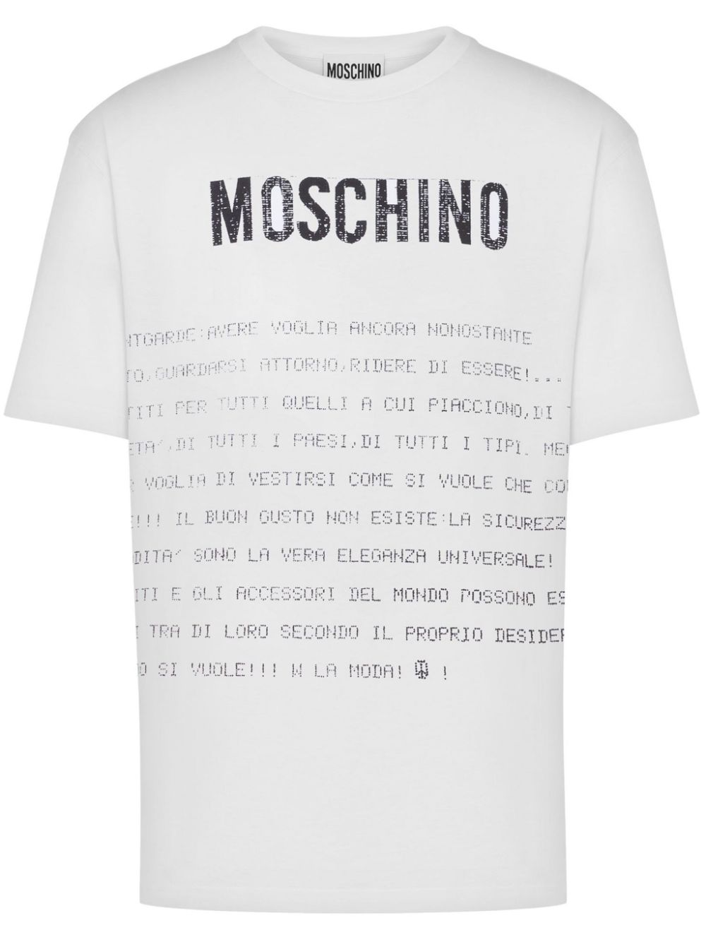 Bold Slogan Print Cotton Jersey T-Shirt