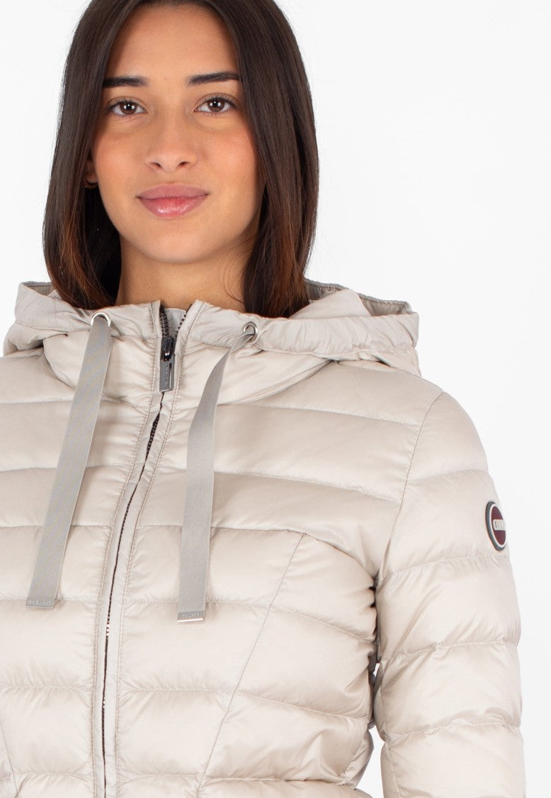 Fitted Black Jacket with High Collar and Zipper Closure