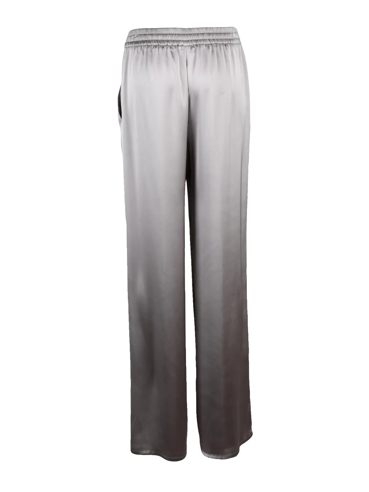 Beige Polyester Satin Trackpants
