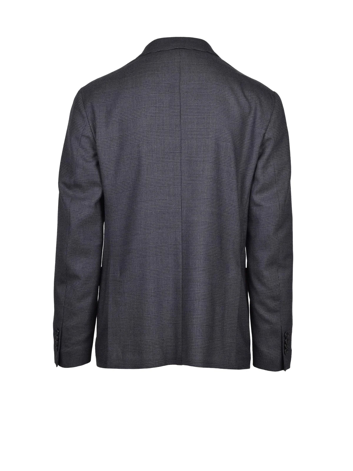 Grey Wool Polyester Elastane Men Suit