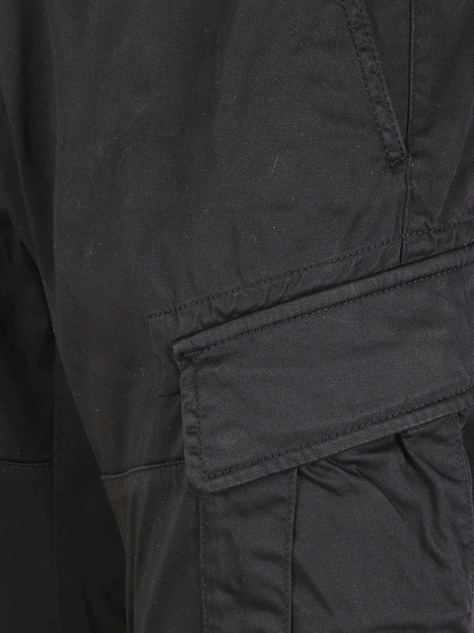 Straight-Leg Cargo Trousers with Subtle Stitching