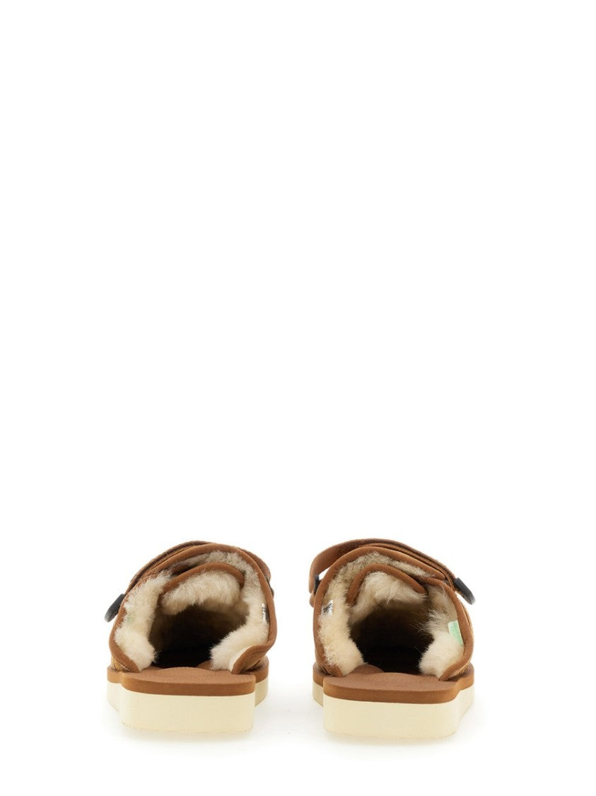 Brown Suede Slip-On Loafers