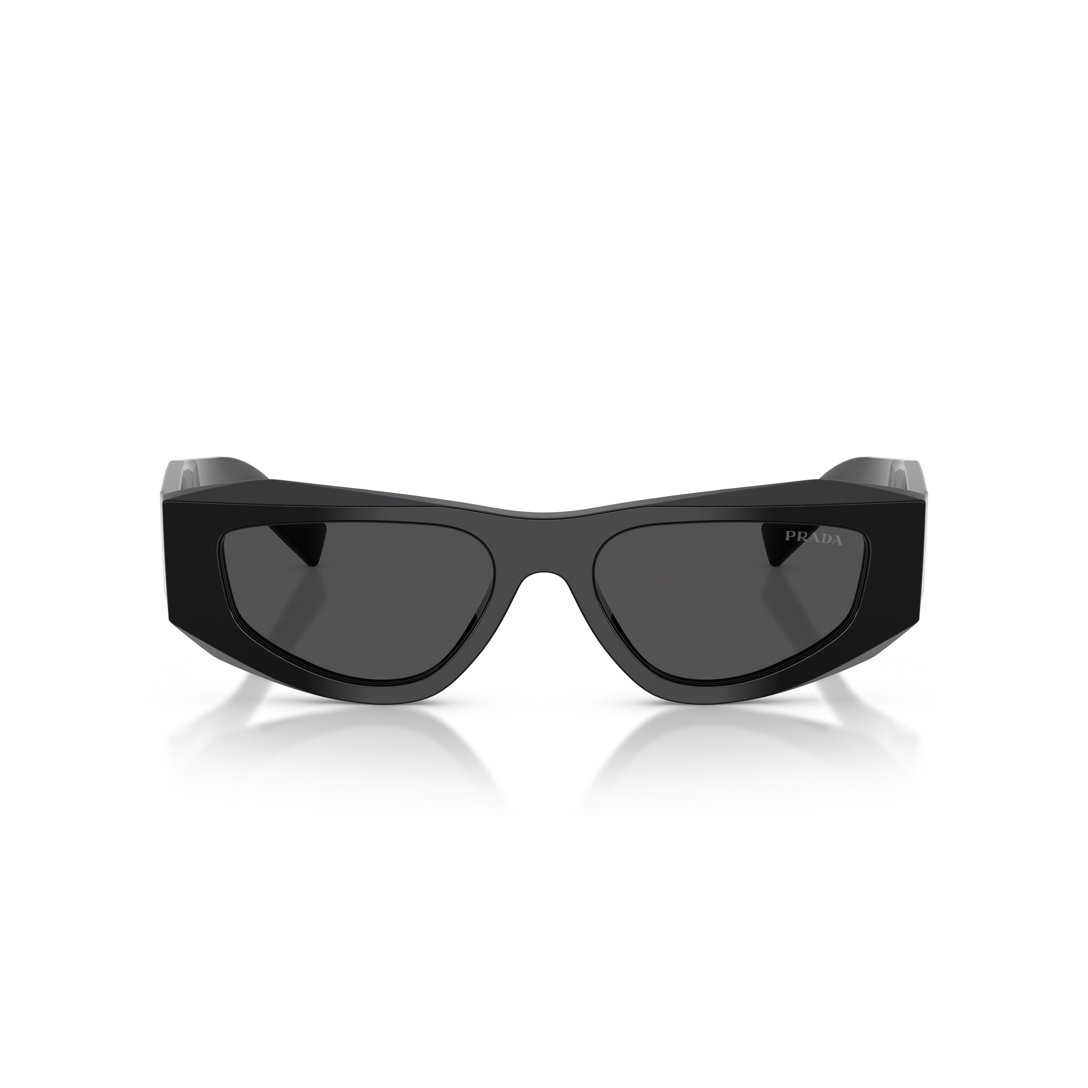 0pr B19s Angular Black Frame Sunglasses