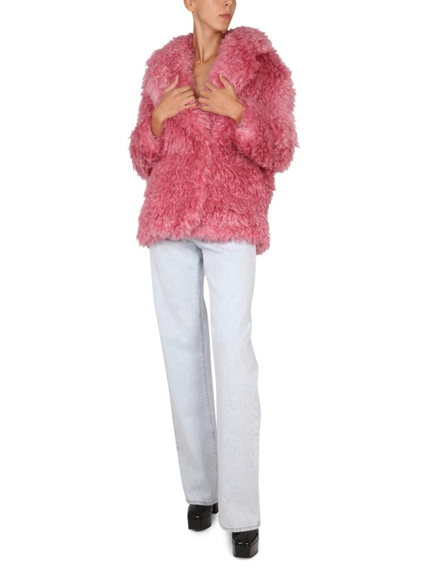 Mid-Length Mohair Coat