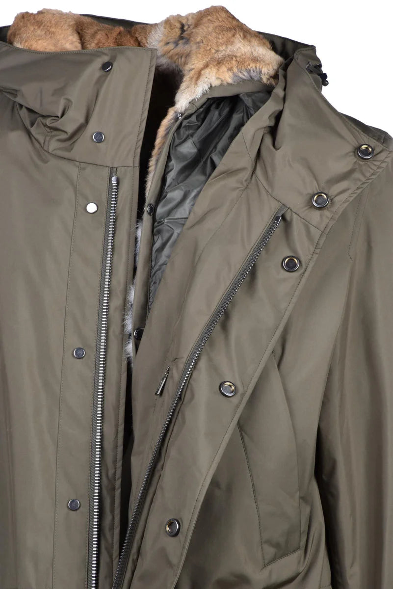 Parka with Plush Fur Lining