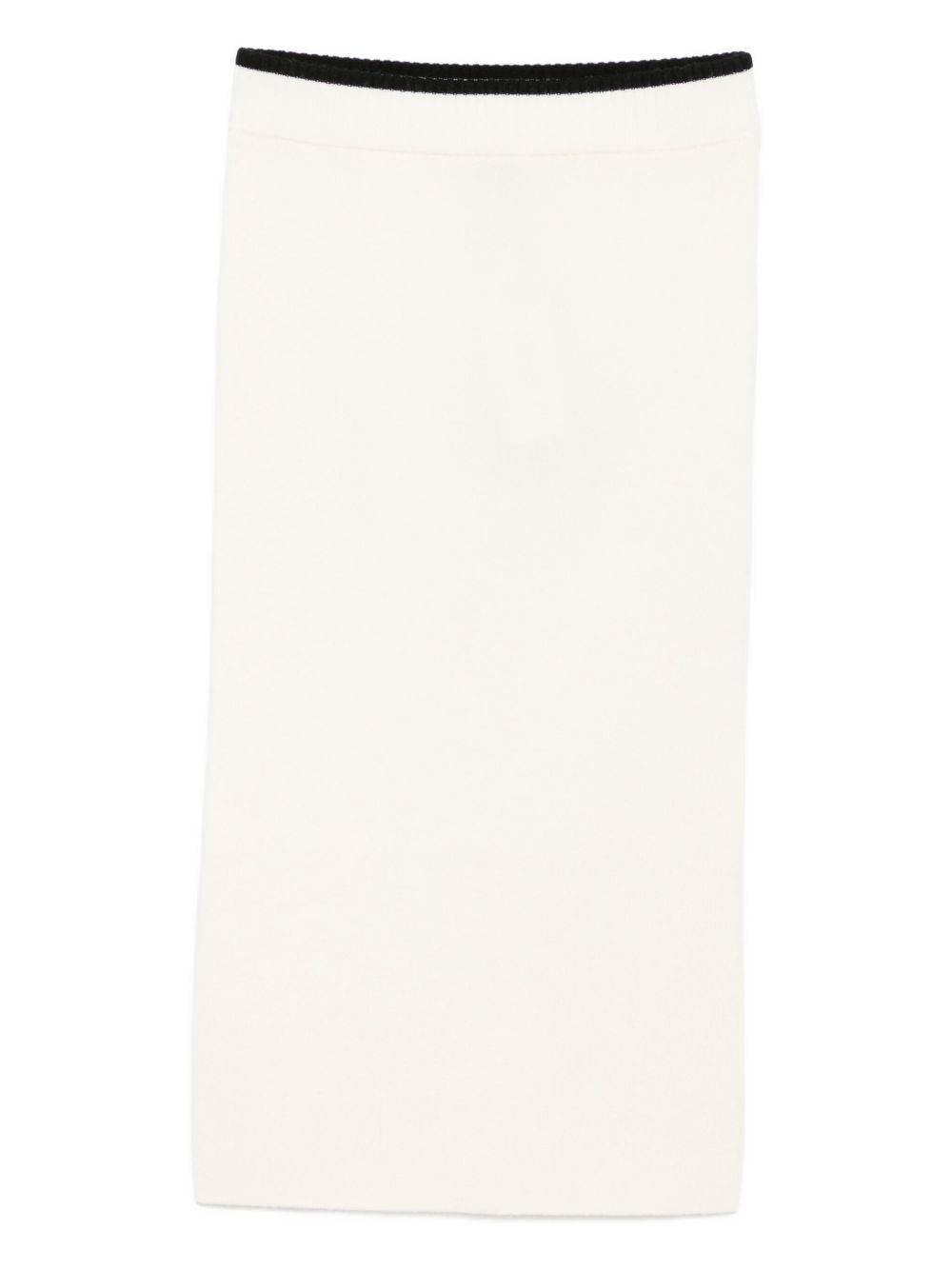 Midi Pencil Skirt In Merino Wool
