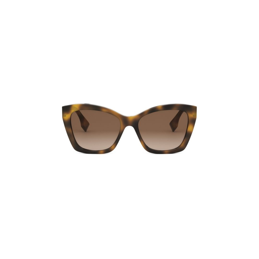 Fe40151i Oversized Square Frame Tortoiseshell Sunglasses