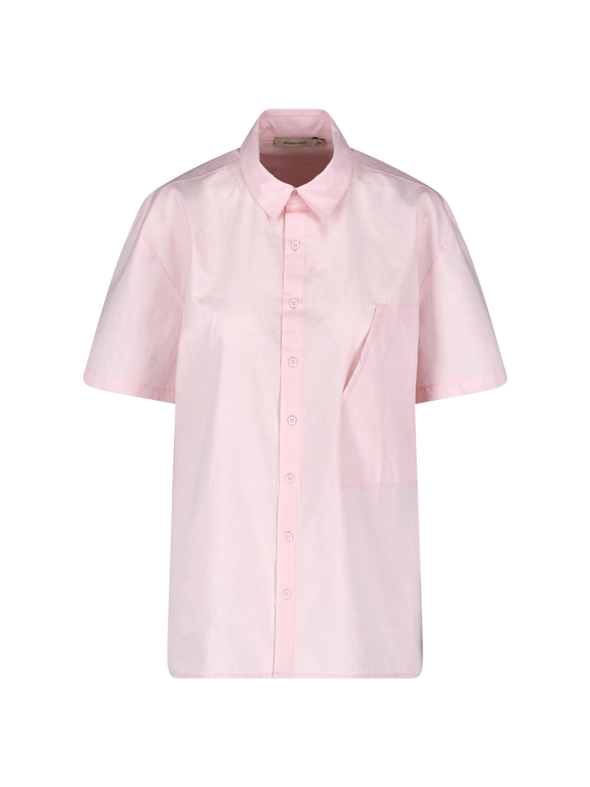 Short-Sleeved Light Pink Shirt