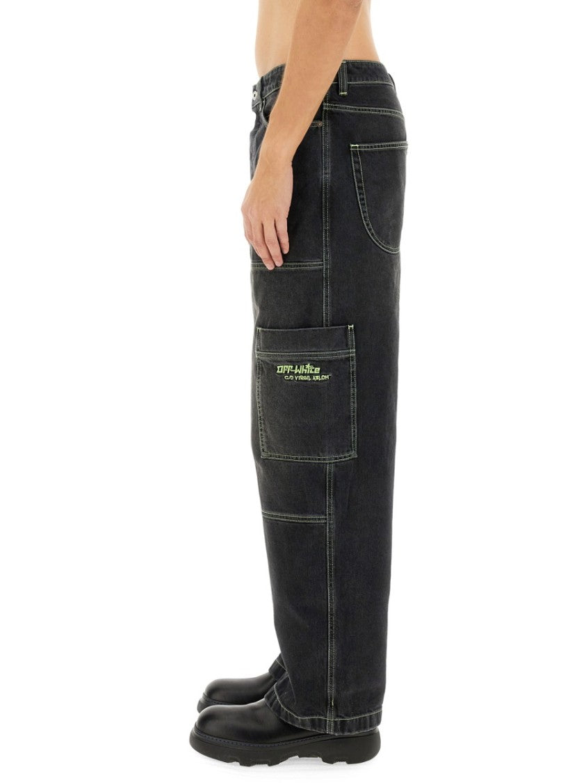 Relaxed Fit Cargo Jeans