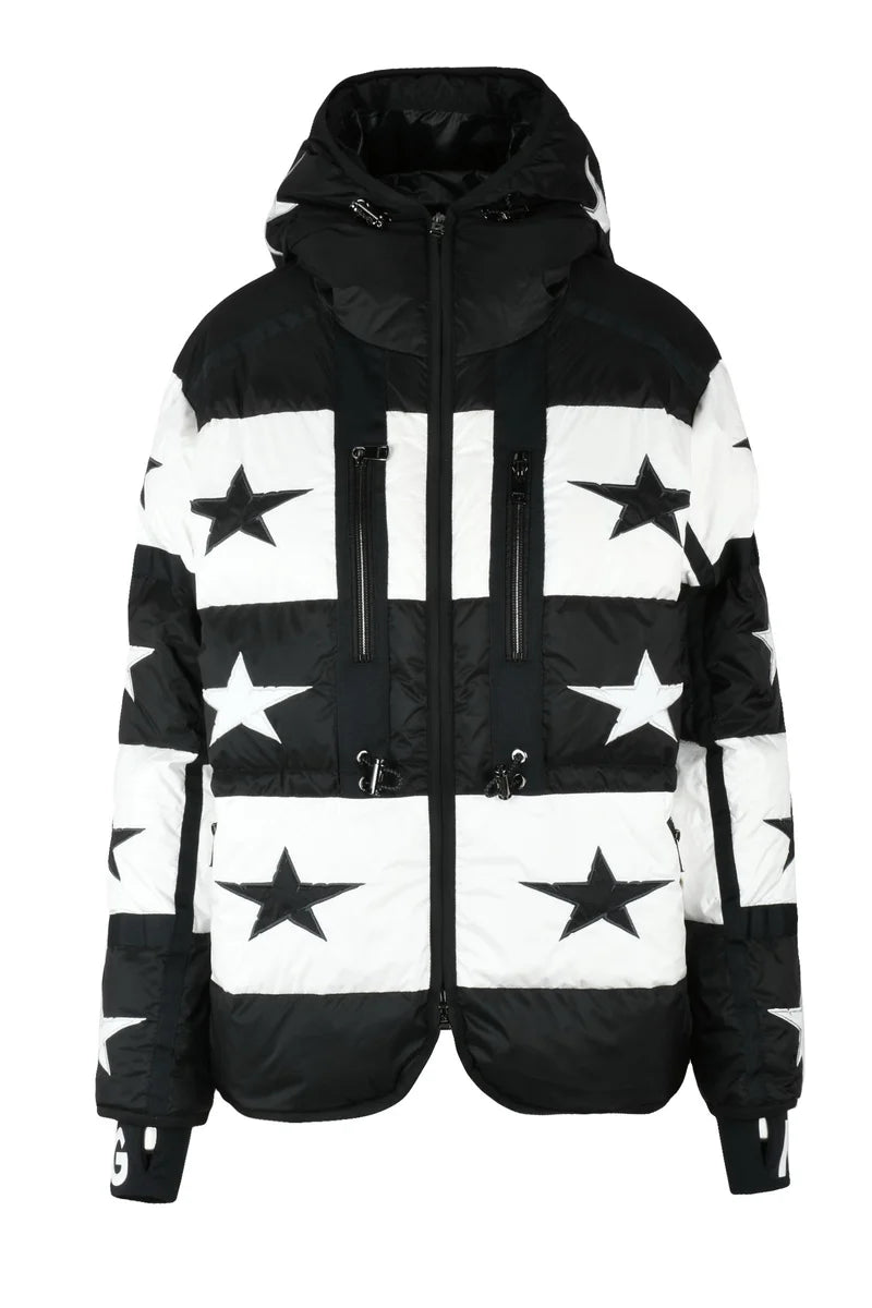 Down Jacket - Black/White