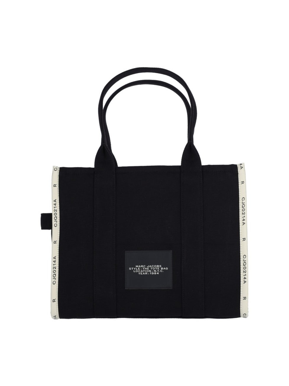 Duża torba shopper "The Jacquard Tote" – Czarna