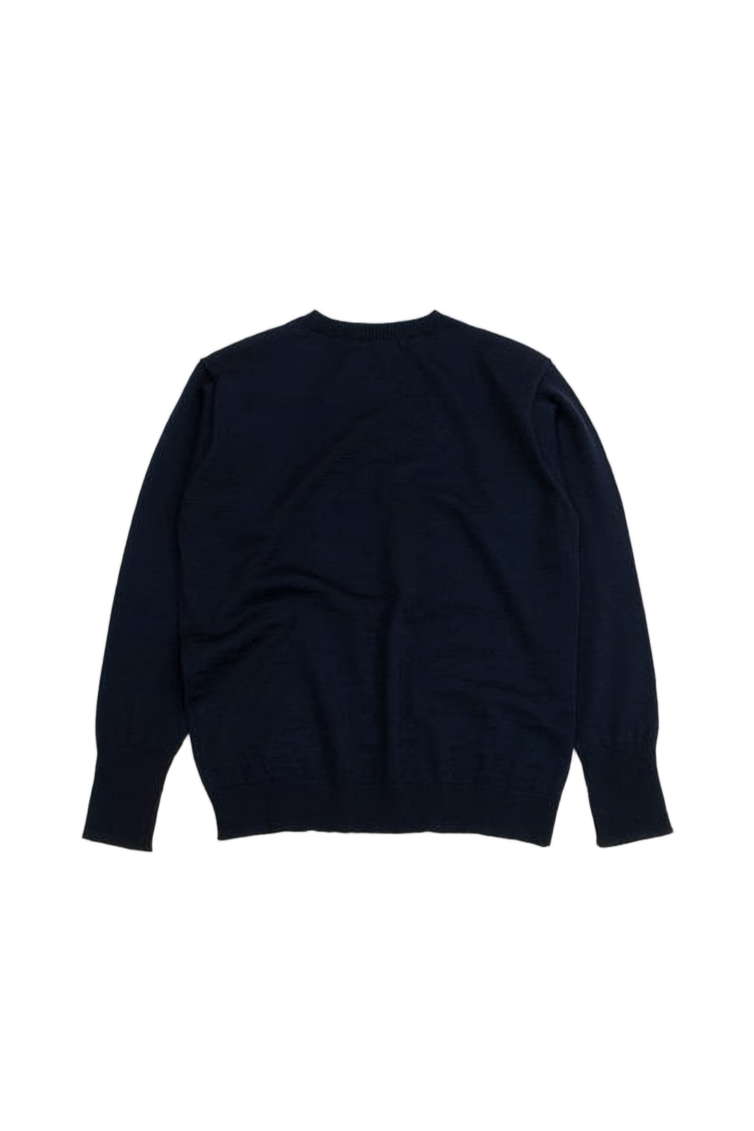 Crewneck Sweater in Deep Navy Merino Wool
