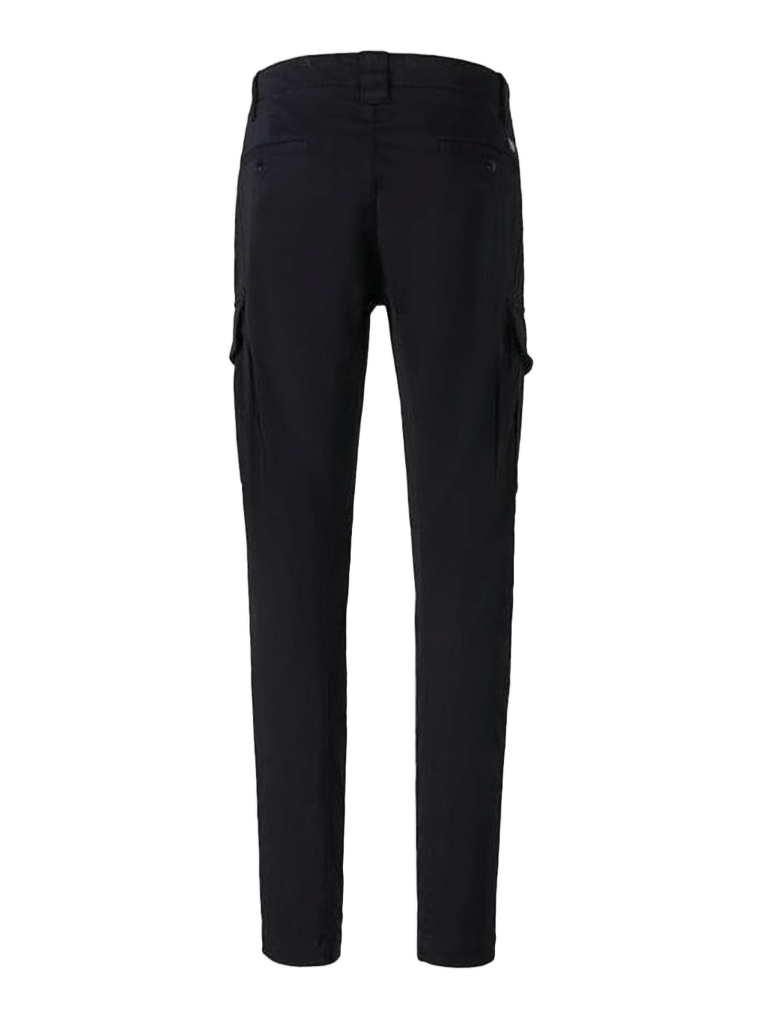 Sleek Tailored Straight Pants with Functional Cargo Pockets