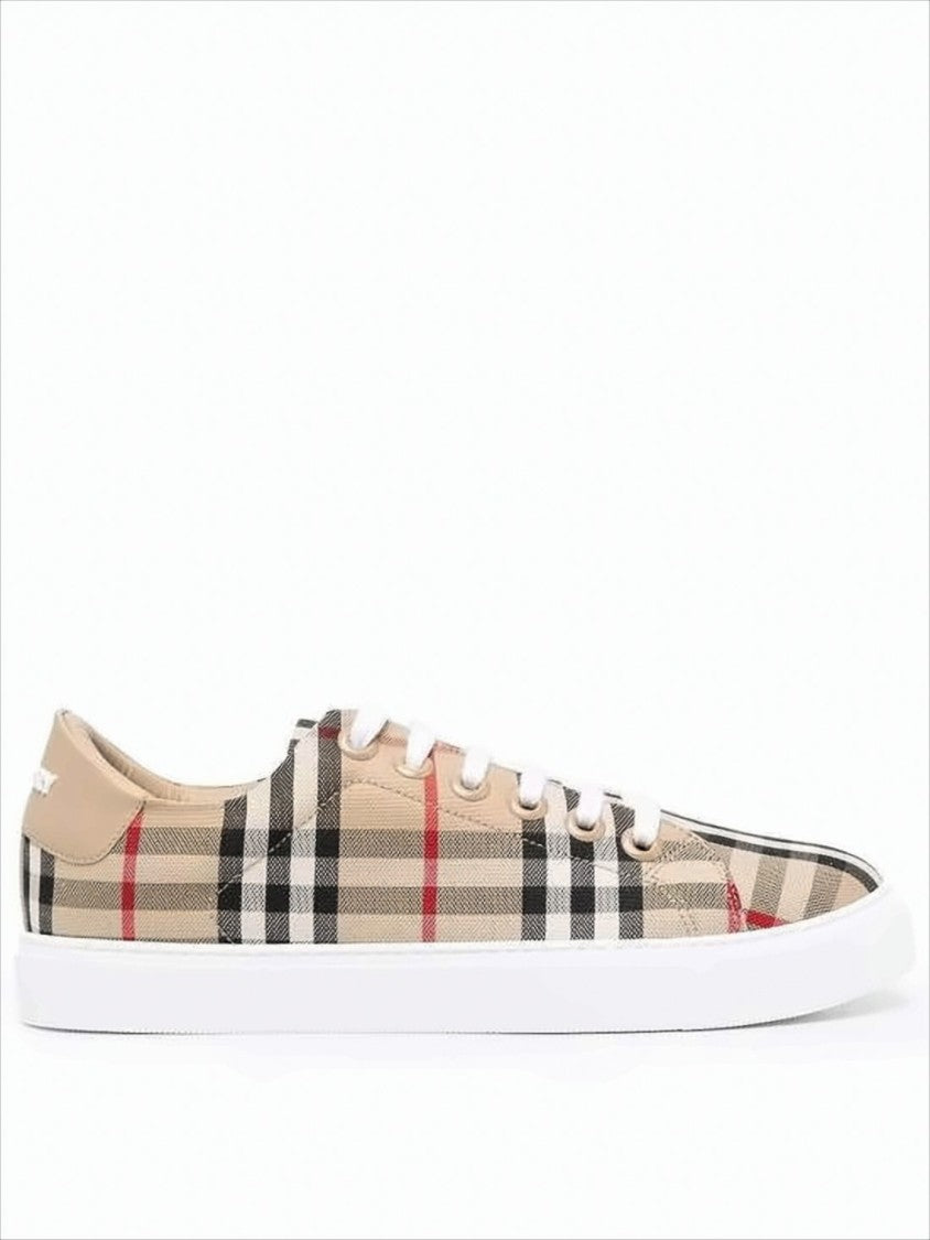 Check Pattern Low-Top Sneakers