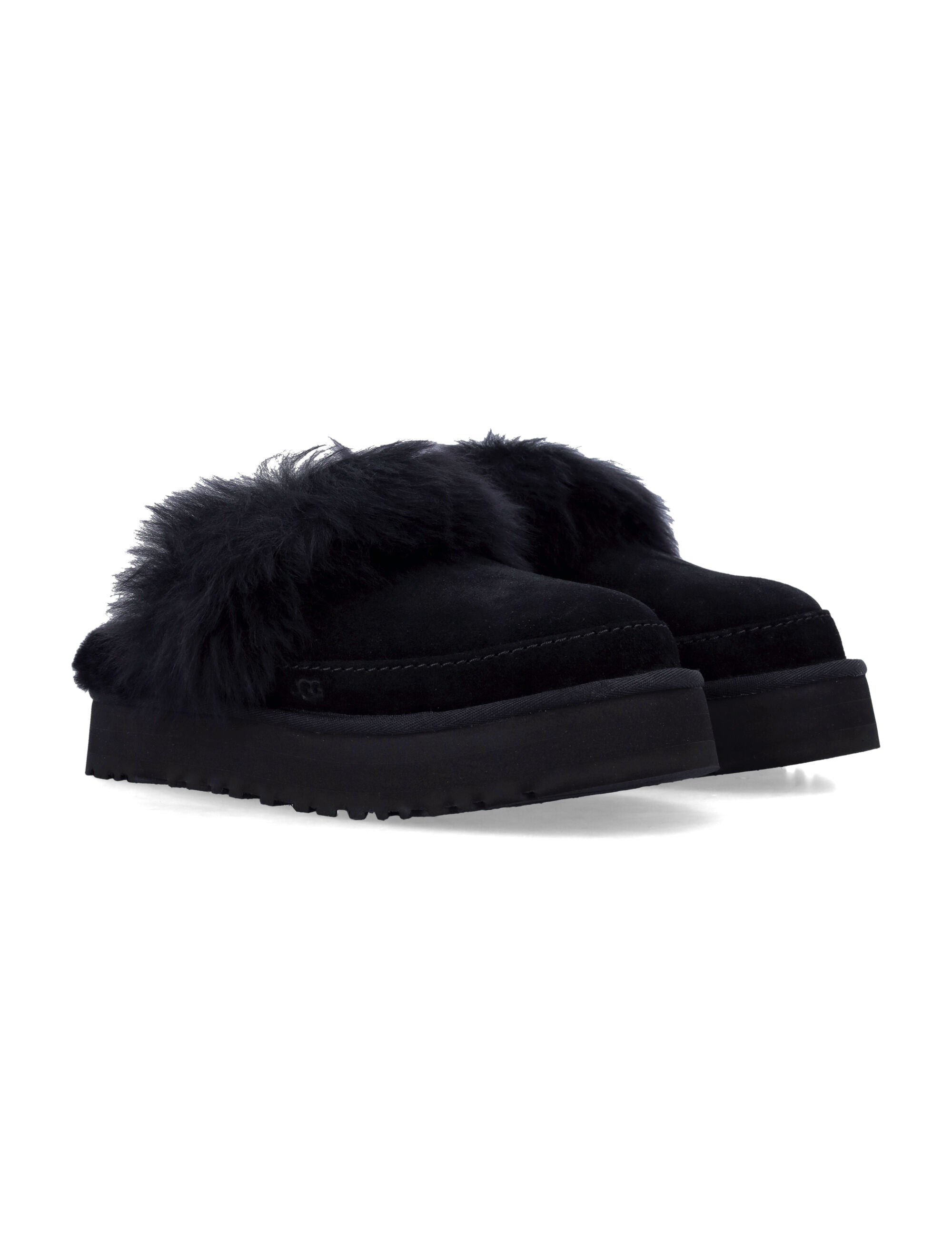 Disquette Chalet Suede And Sheepskin Slippers