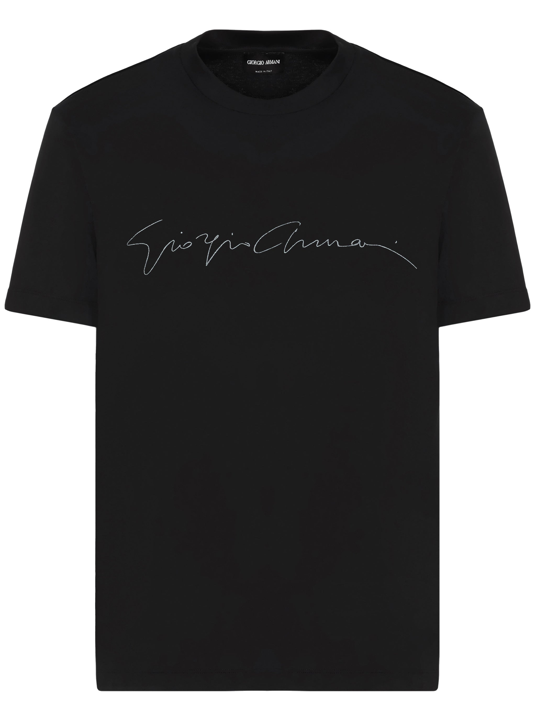 Black Slim Fit Script Logo T-Shirt