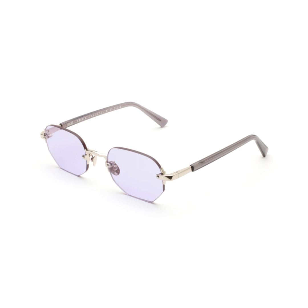 Moonstone Octagonal Lens Sunglasses with Slim Metal Frame