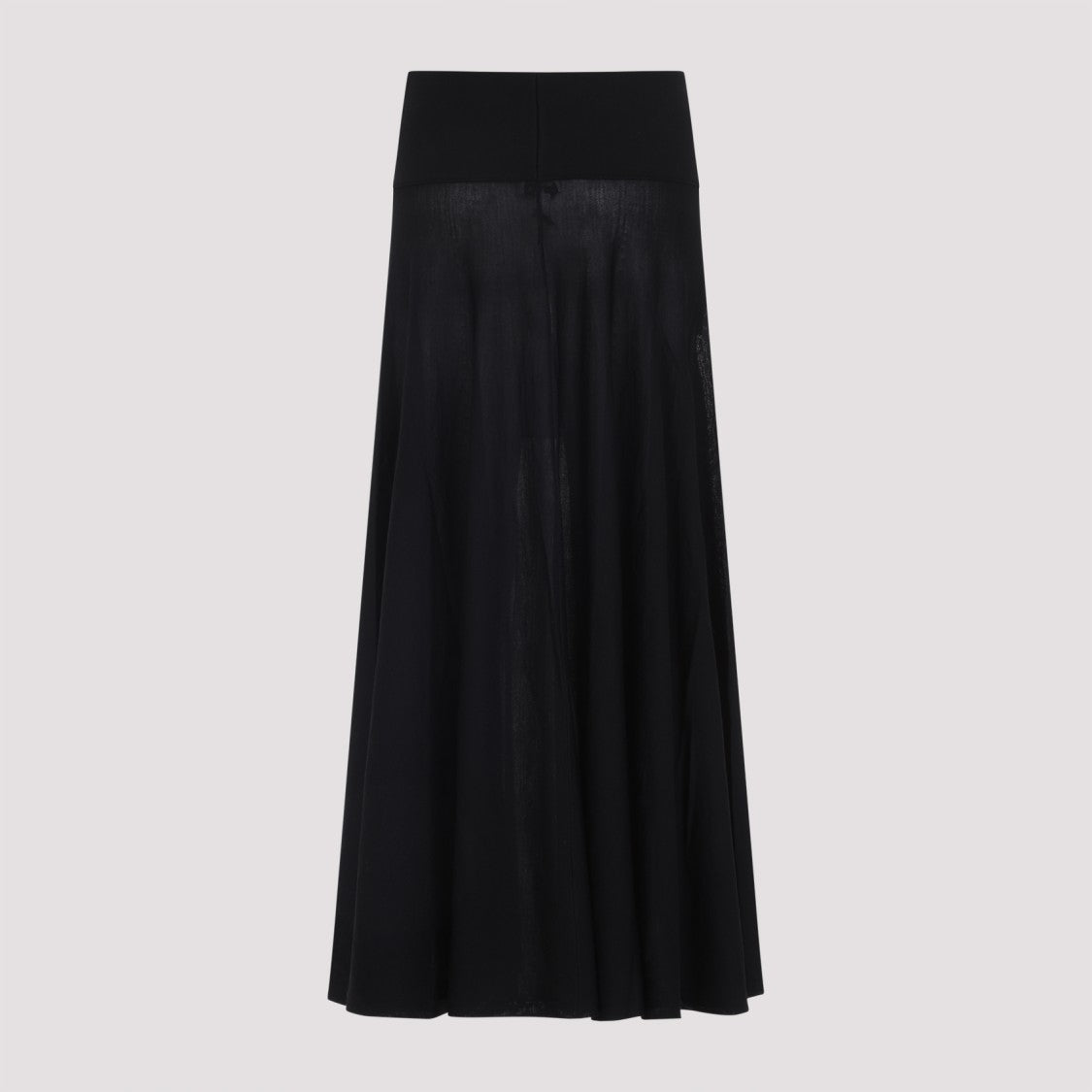 Midi Skirt With High Waistband