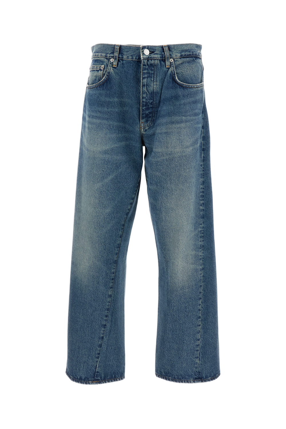Blue Wide Twist Organic Jeans