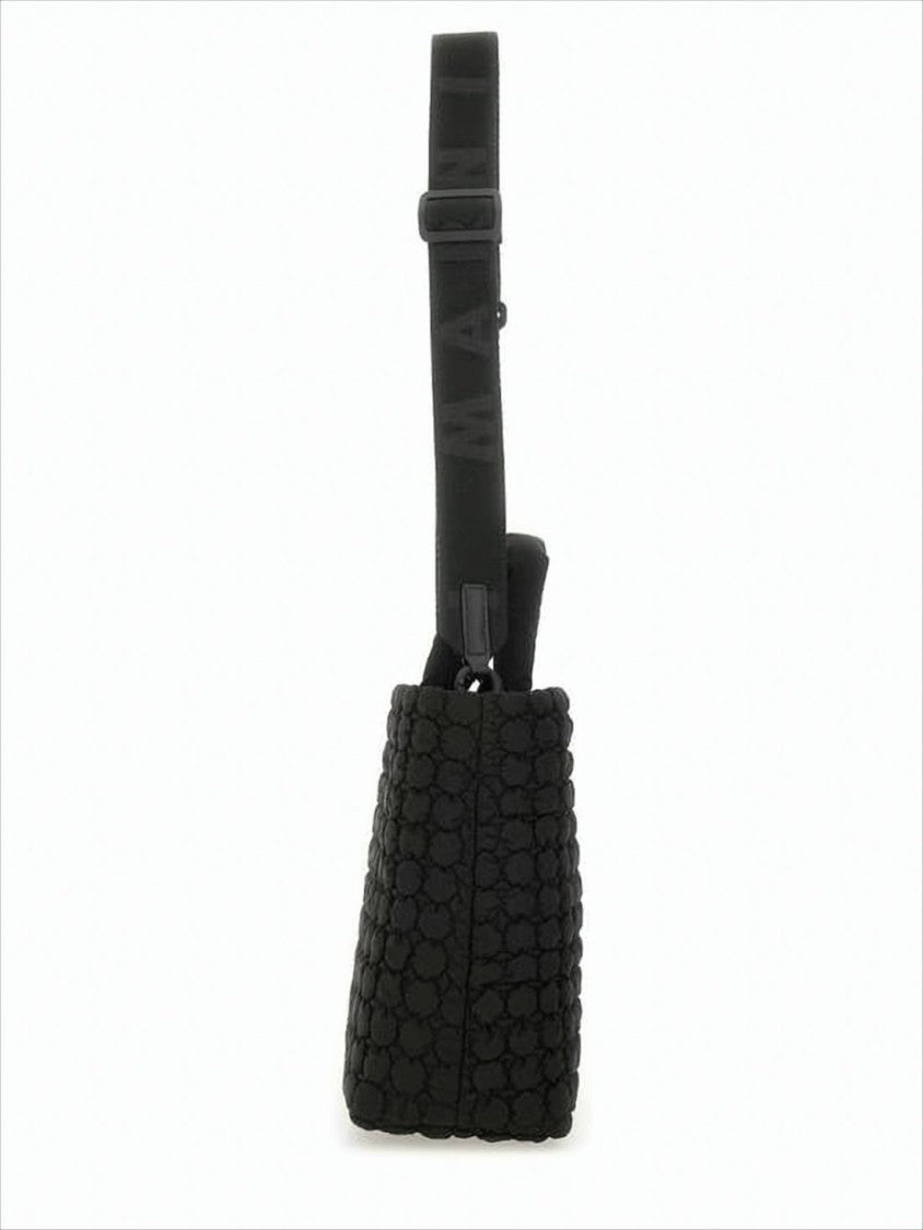 Textured Black Tote Bag