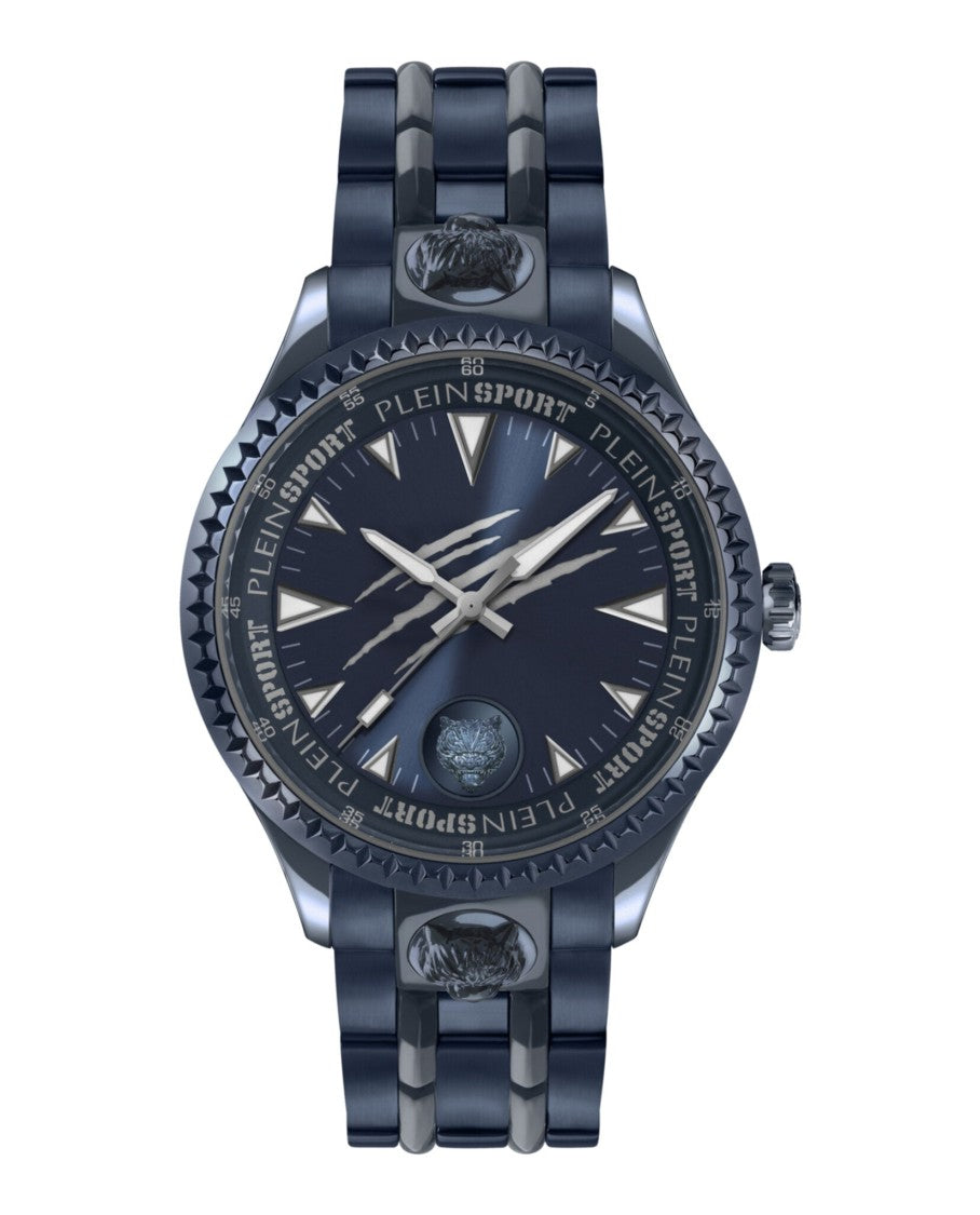Lineman Bracelet Watch With Ip Blue Accent