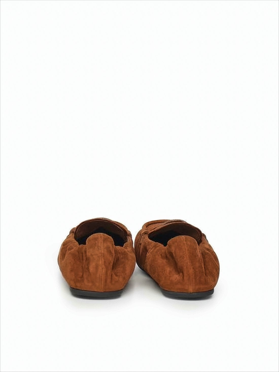 Brown Suede Lambskin Leather Loafers