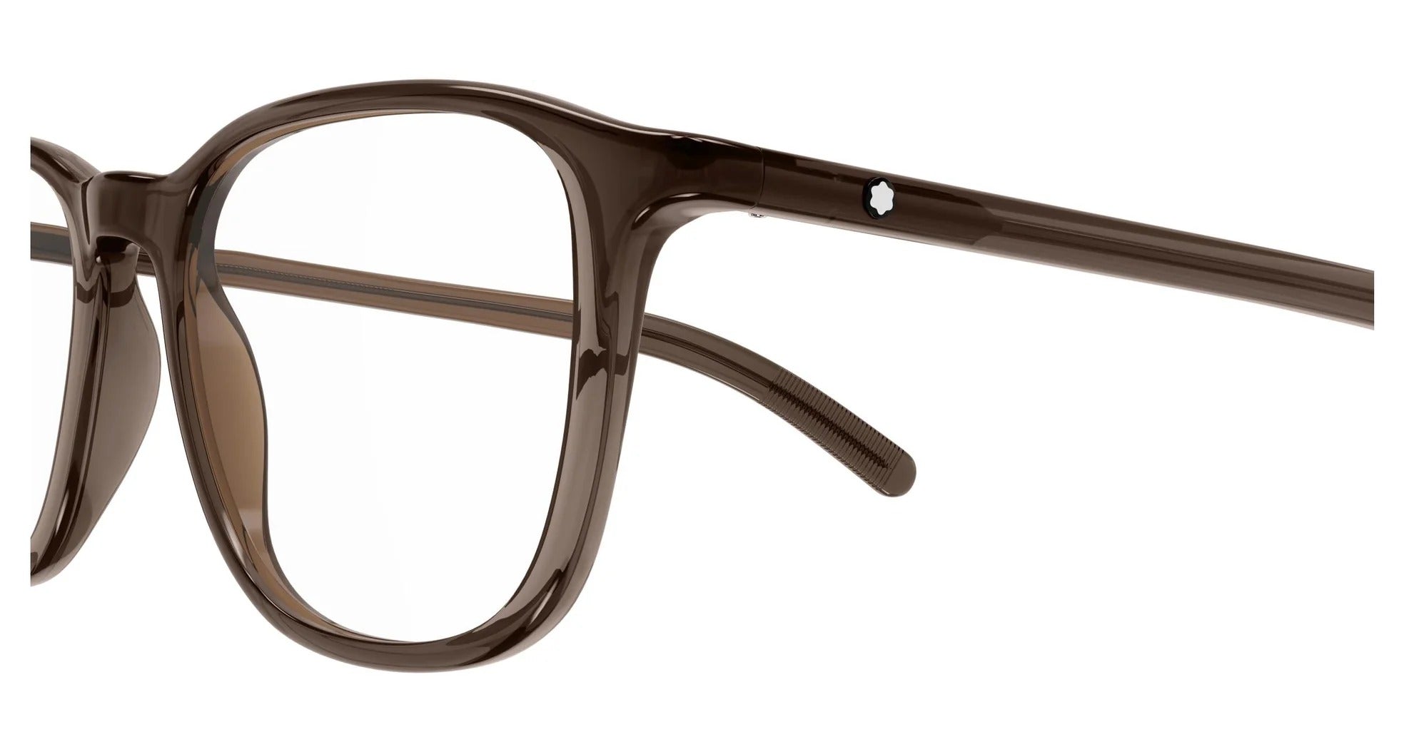 Eyeglasses Montblanc MB0386O 003 Brown Brown Transpare 52/17/145