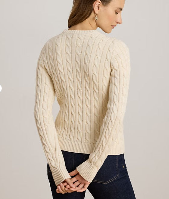Cable-Knit Cotton Cardigan