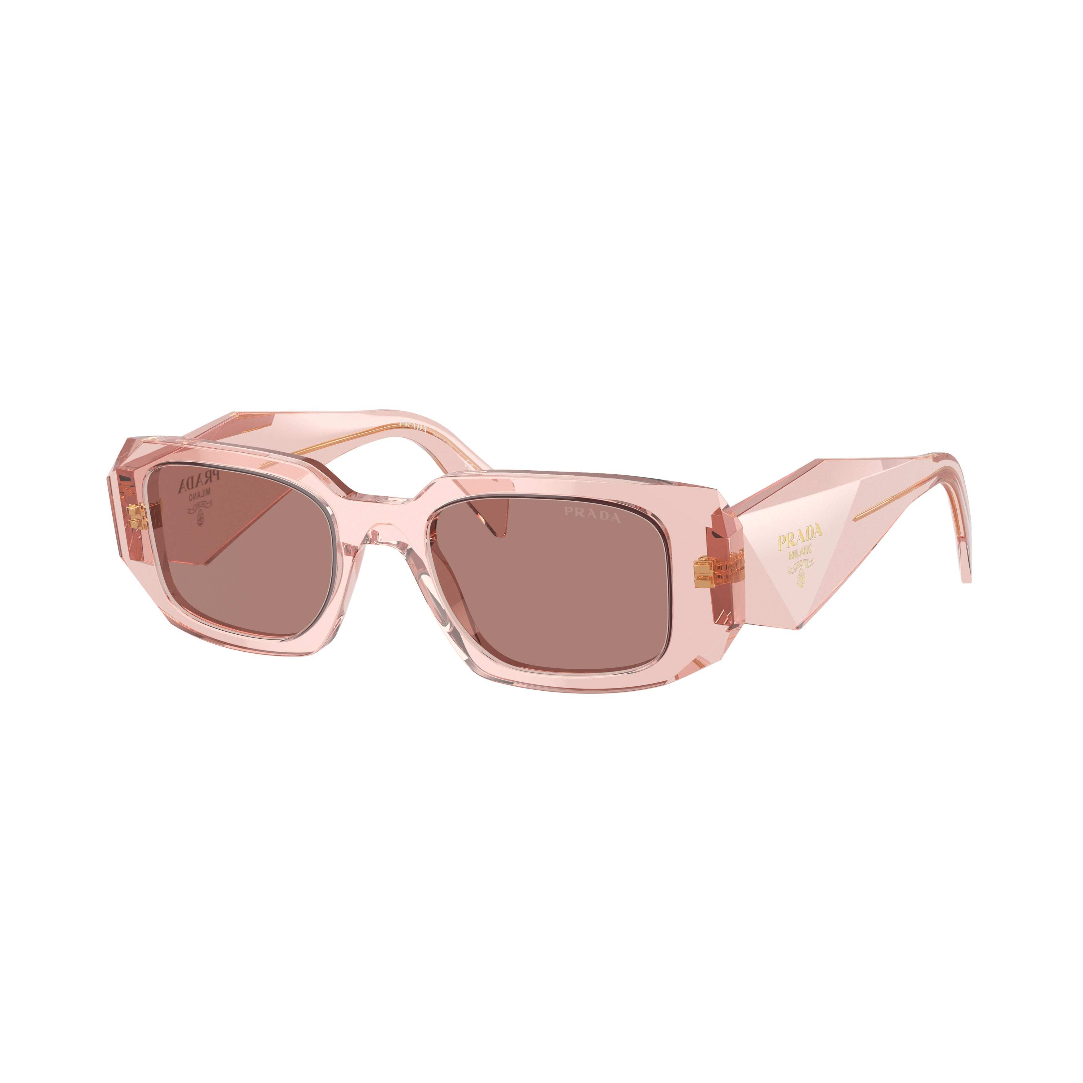 0pr 17ws Geometric Rectangular Frame Pink Acetate Sunglasses