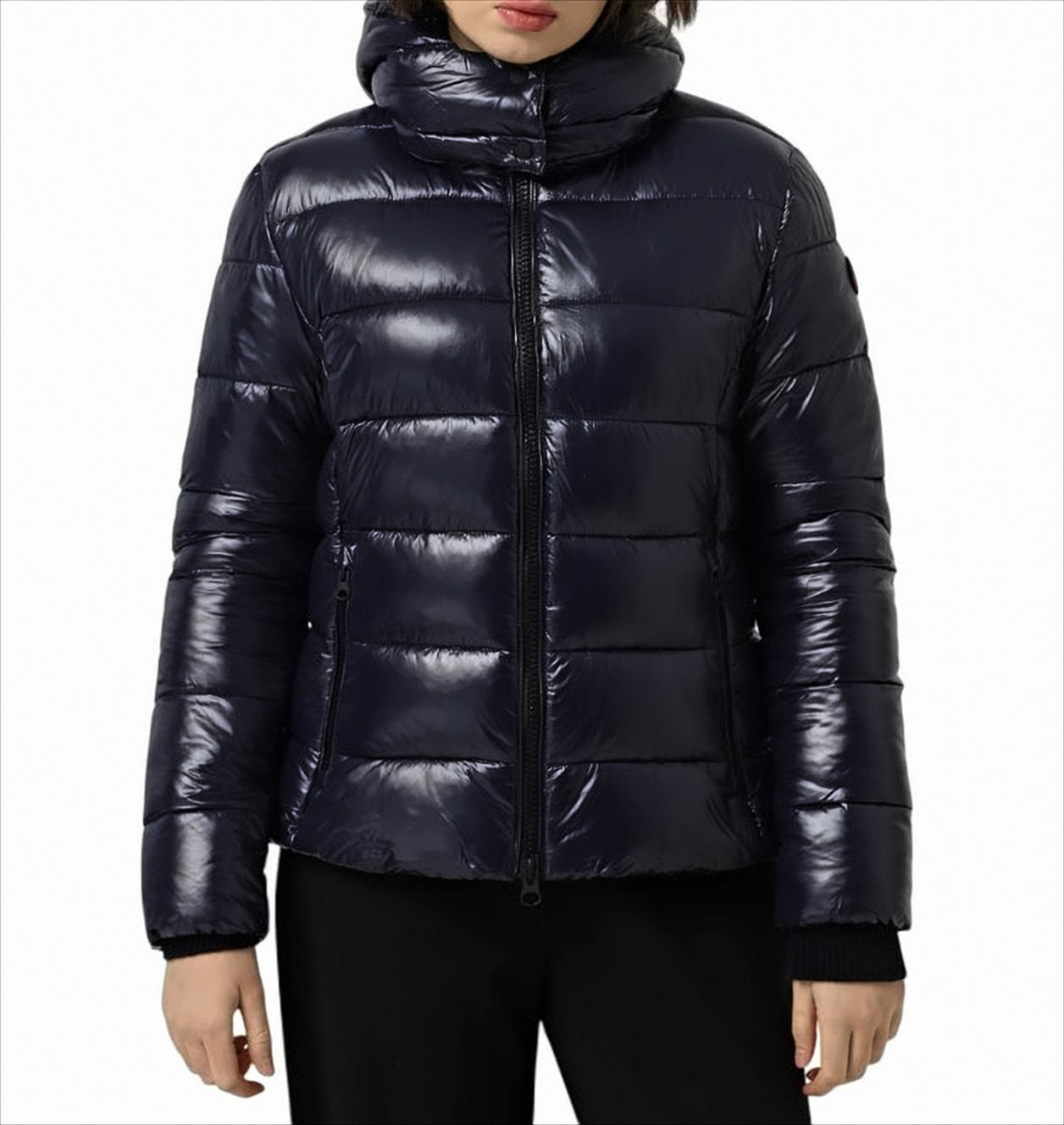 Down Coat With Lacquered Finish