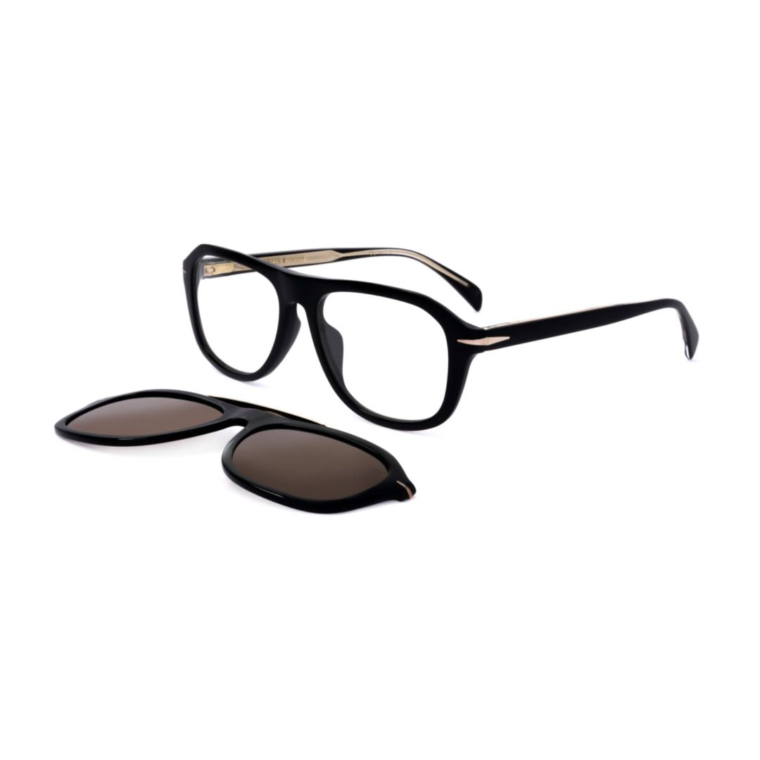 Db 7006/G/Cs Rectangular Black Acetate Eyeglass Frames