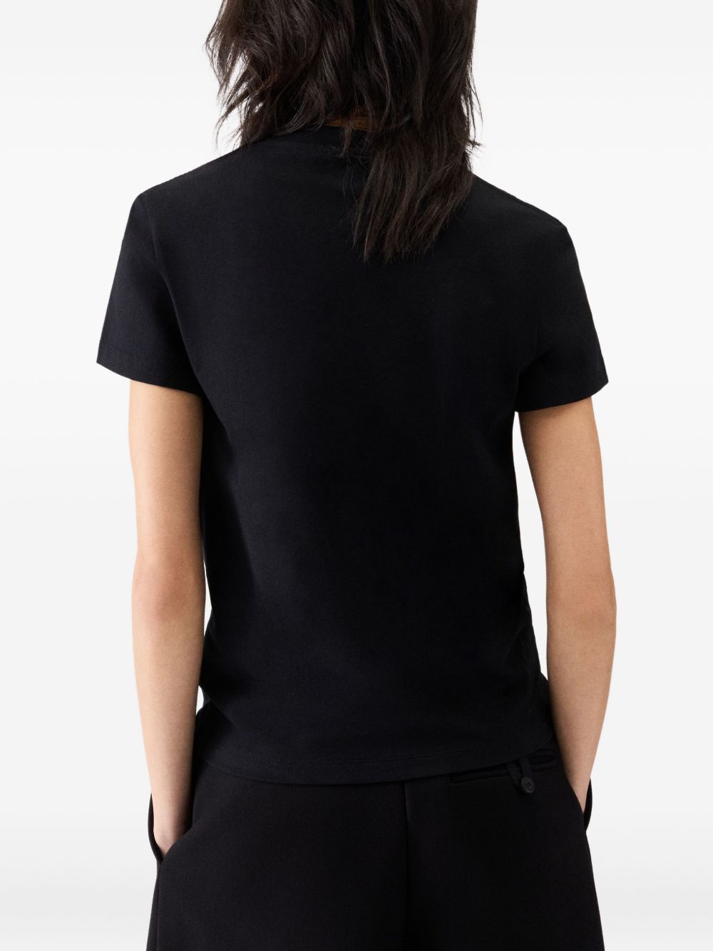 Short-Sleeve Black Top