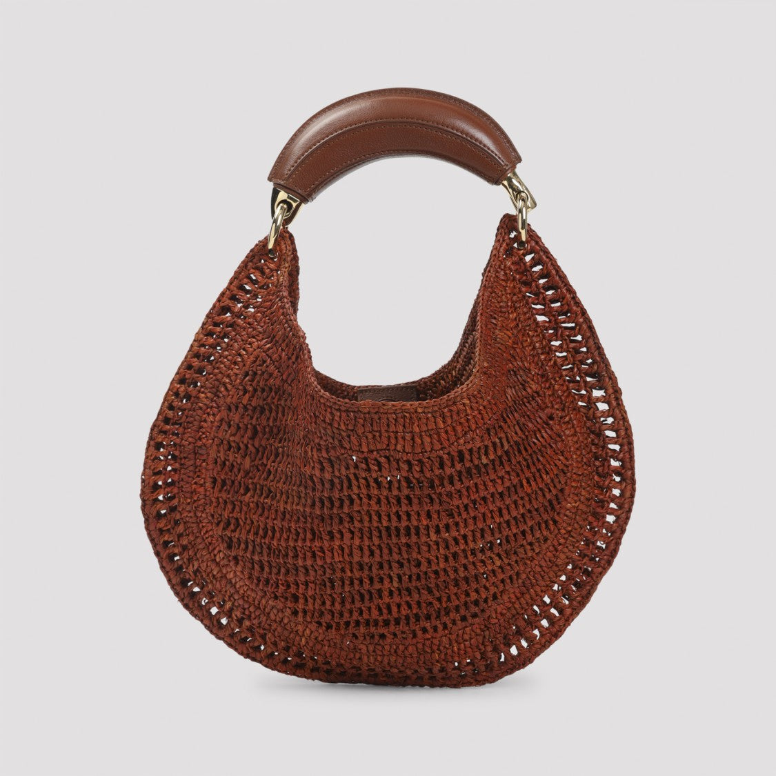 Handwoven Raffia Hobo Bag
