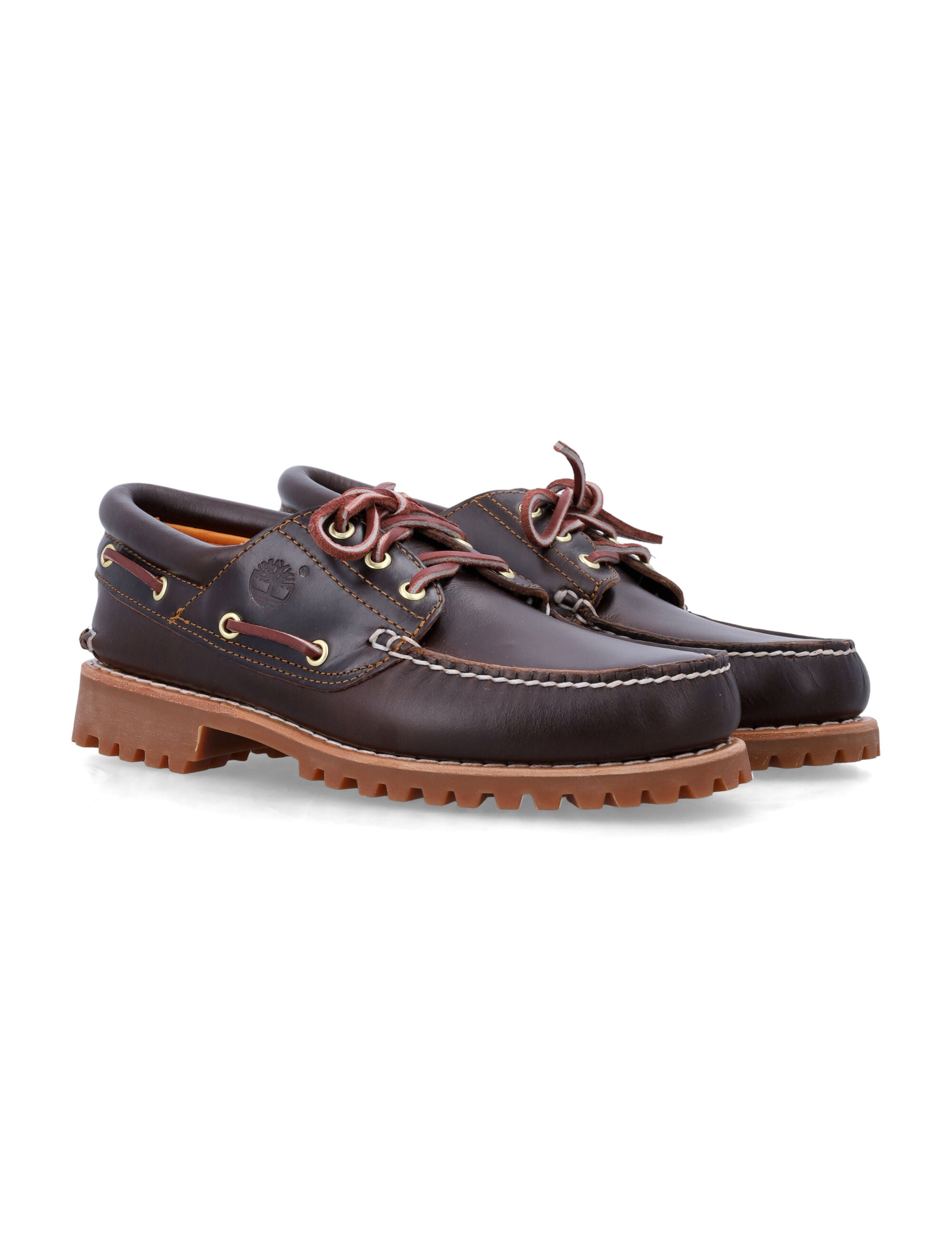 3-Eye Lug Boat Shoes With Handsewn Leather Craftsmanship