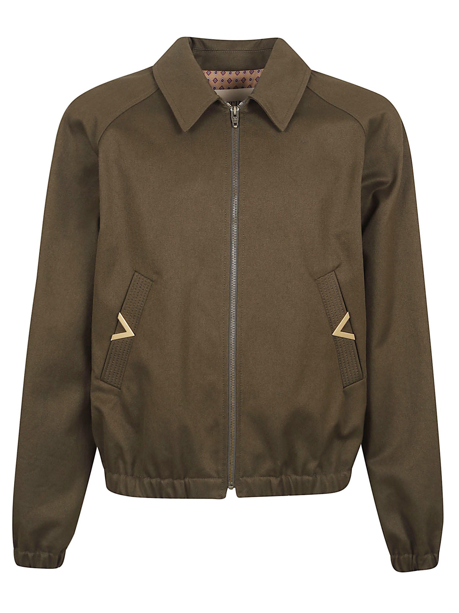 Cropped Military-Style Jacket