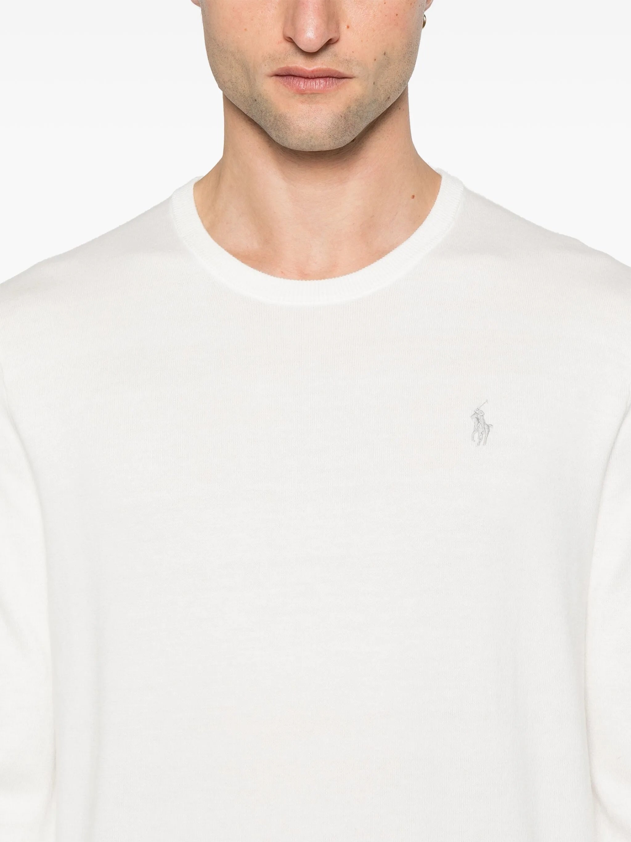 Neutral Pullover Minimalist Crew Neck Sweater